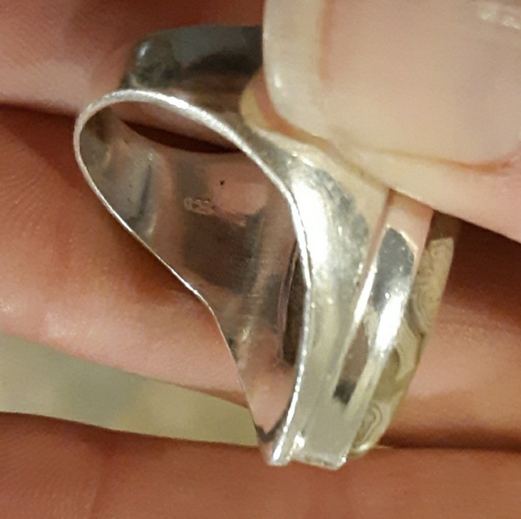 New Men's Crazy Lace Agate 925 Silver Ring. - Picture 8 of 8